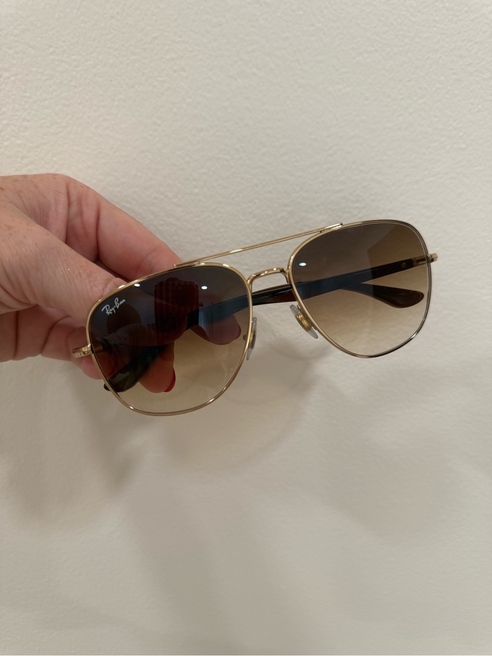 Rayban Aviator Sunglasses RB3683 Brown/Gold